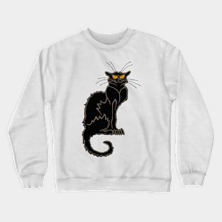 the black cat Crewneck Sweatshirt